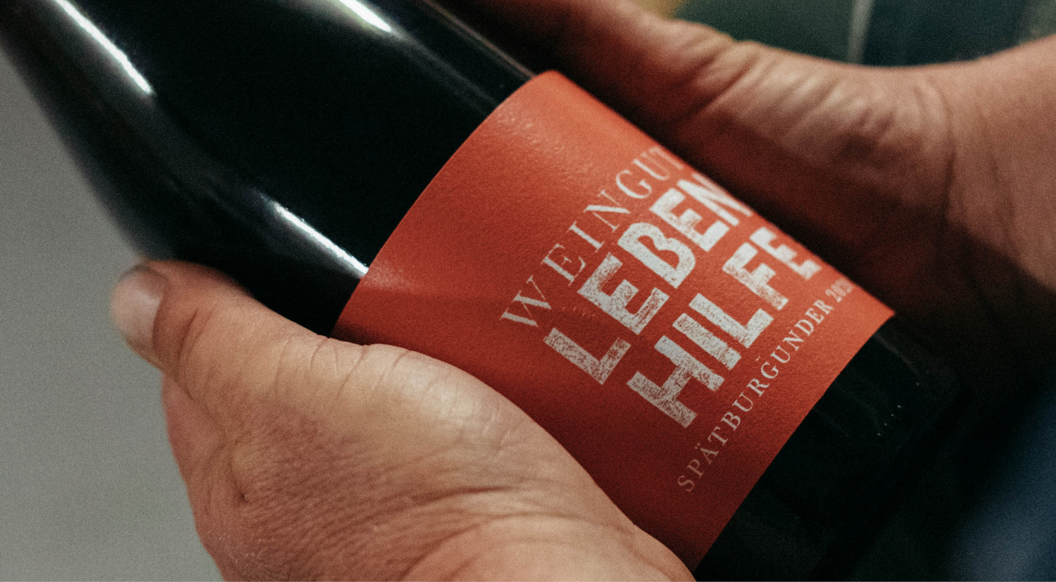 Weingut Lebenshilfe Weinflasche